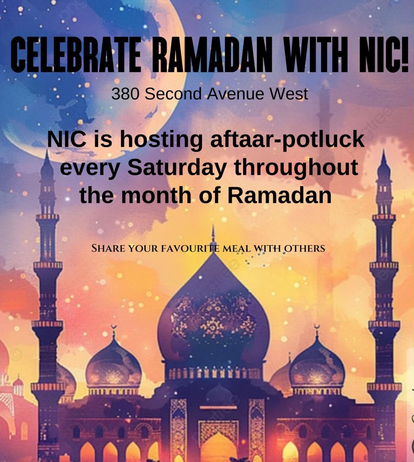 Ramadan Aftaar Potluck